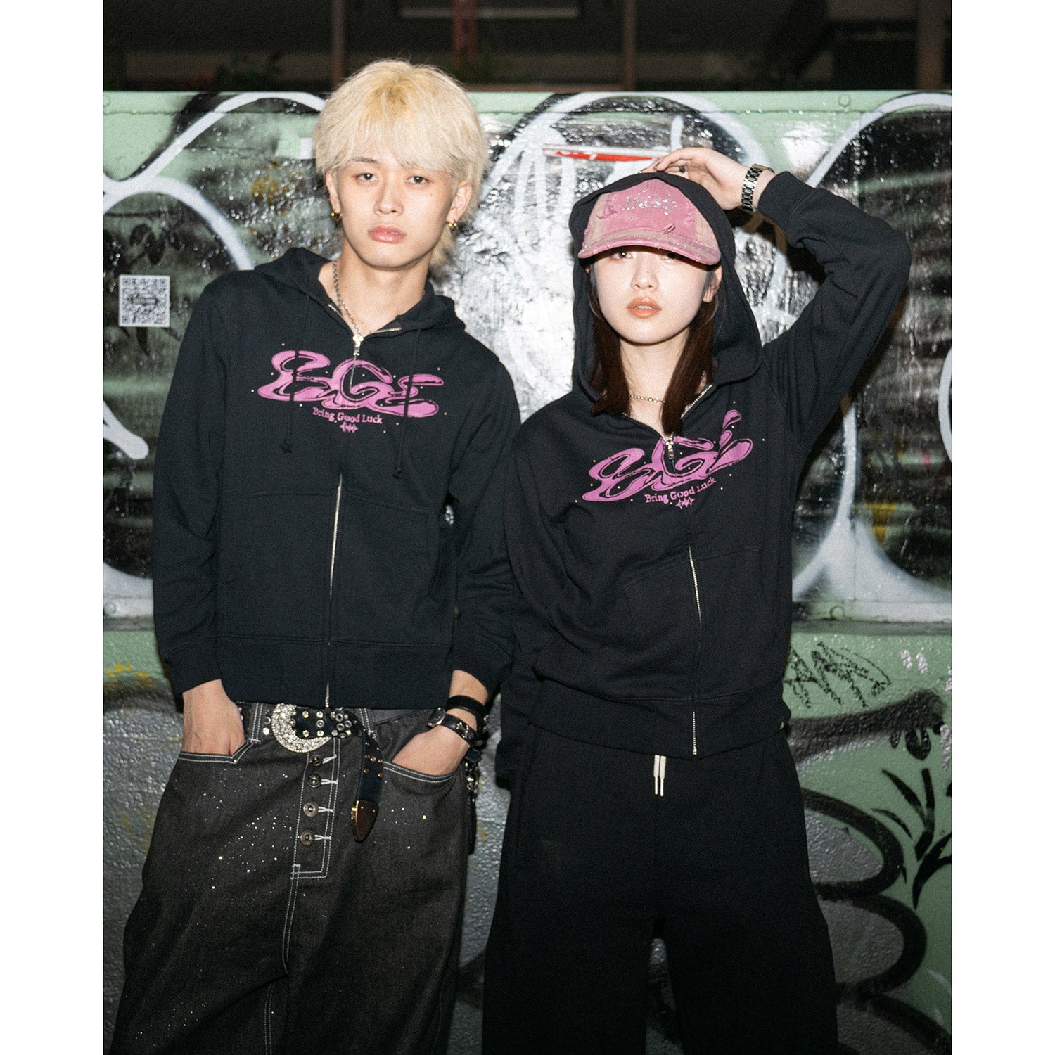 CRACK LOGO ZIP PARKA -BLACK- – BGL ONLINE STORE