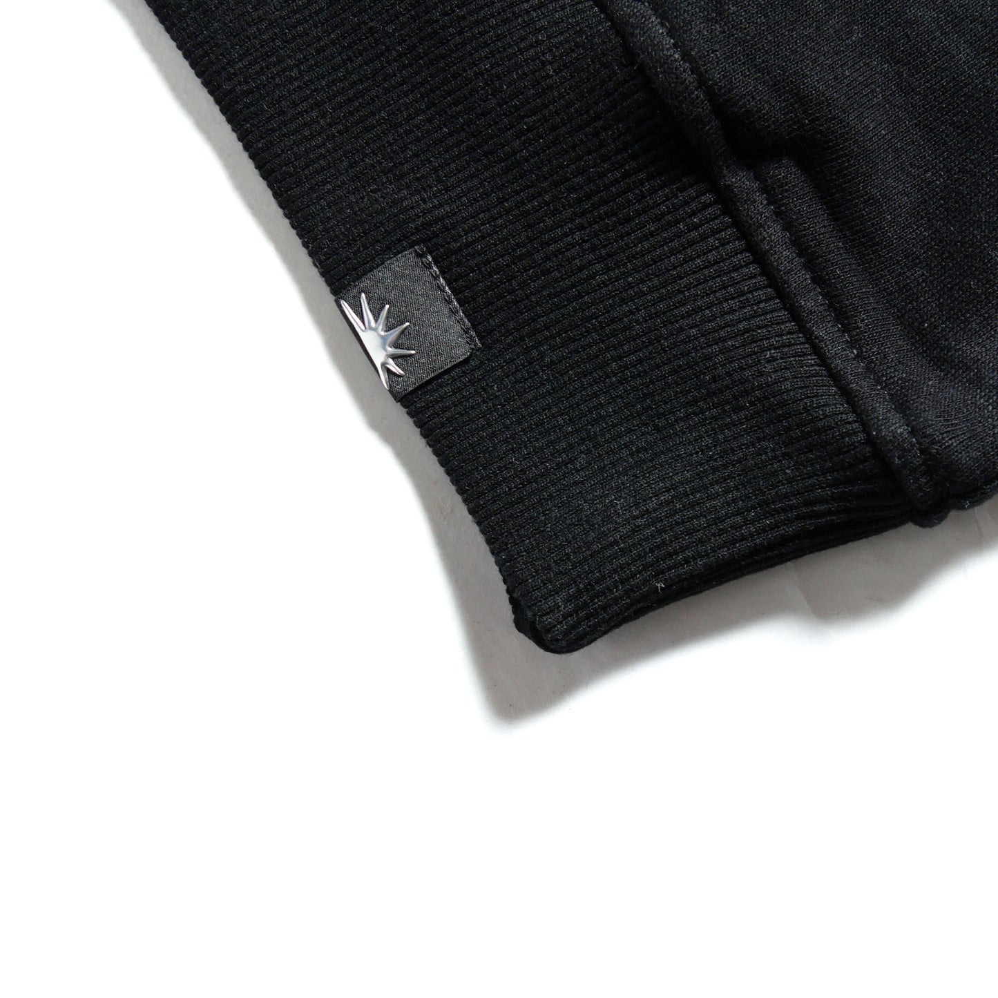 PINK LEOPARD LOGO SWEAT -BLACK-