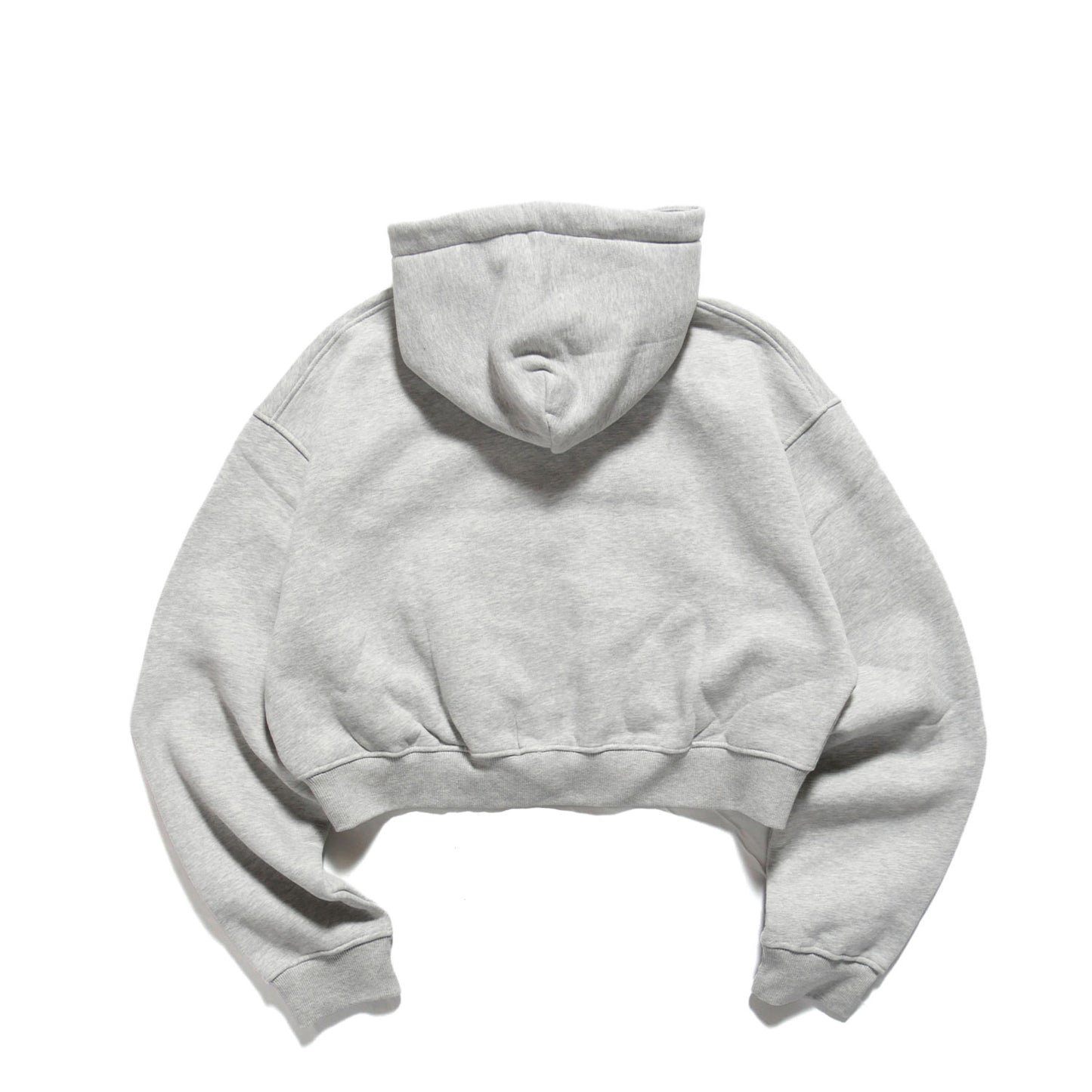 METALLIC LOGO ZIP PARKA -GREY-