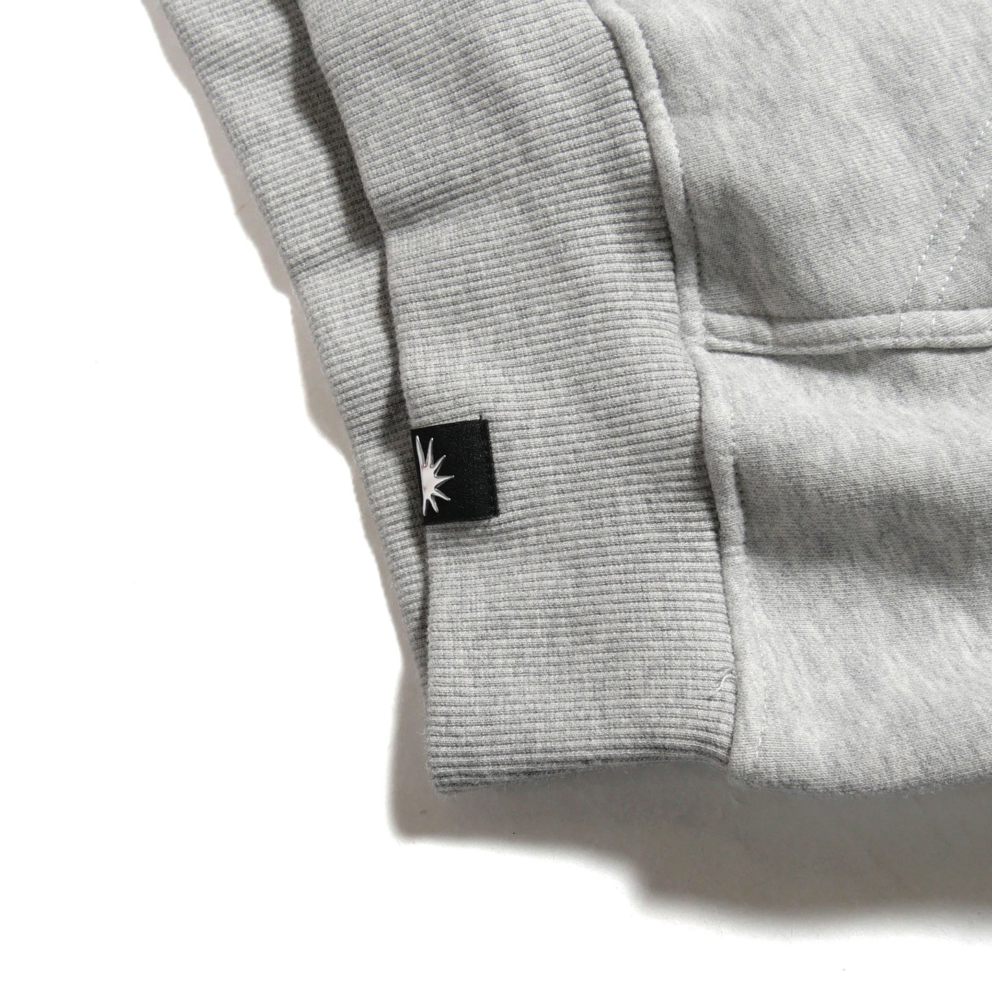 METALLIC LOGO ZIP PARKA -GREY-