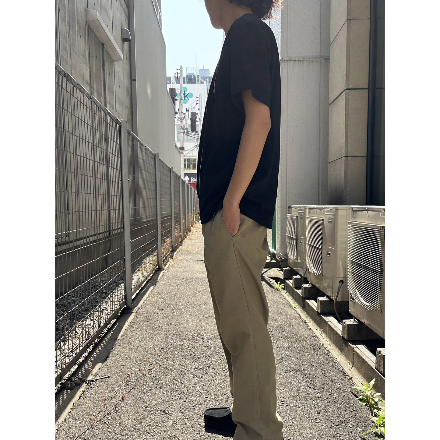 HEART LOGO TEE -BLACK-