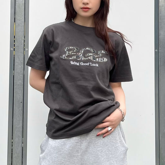TREE CAMO LOGO TEE -BLACK-