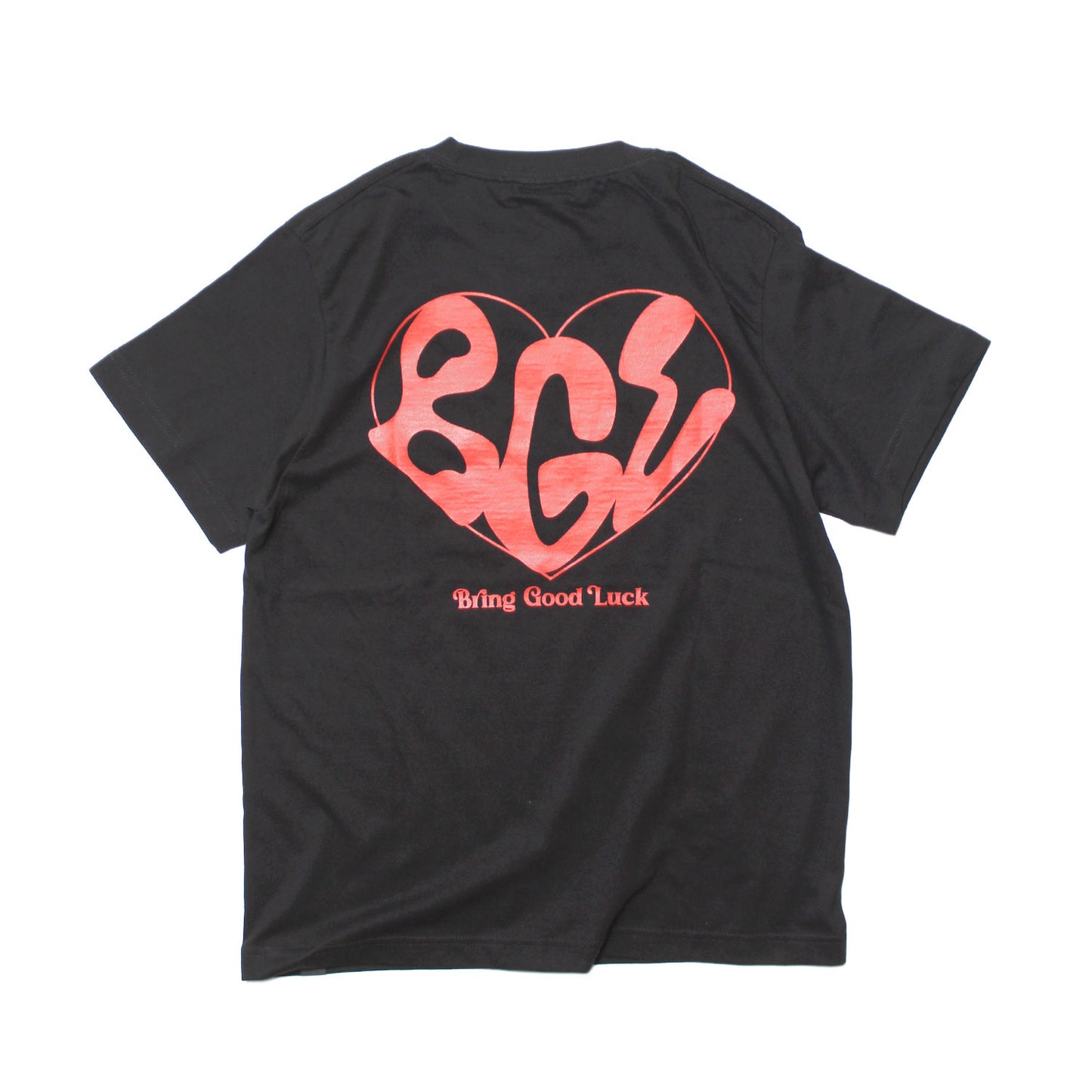 BIG HEART LOGO TEE -BLACK-