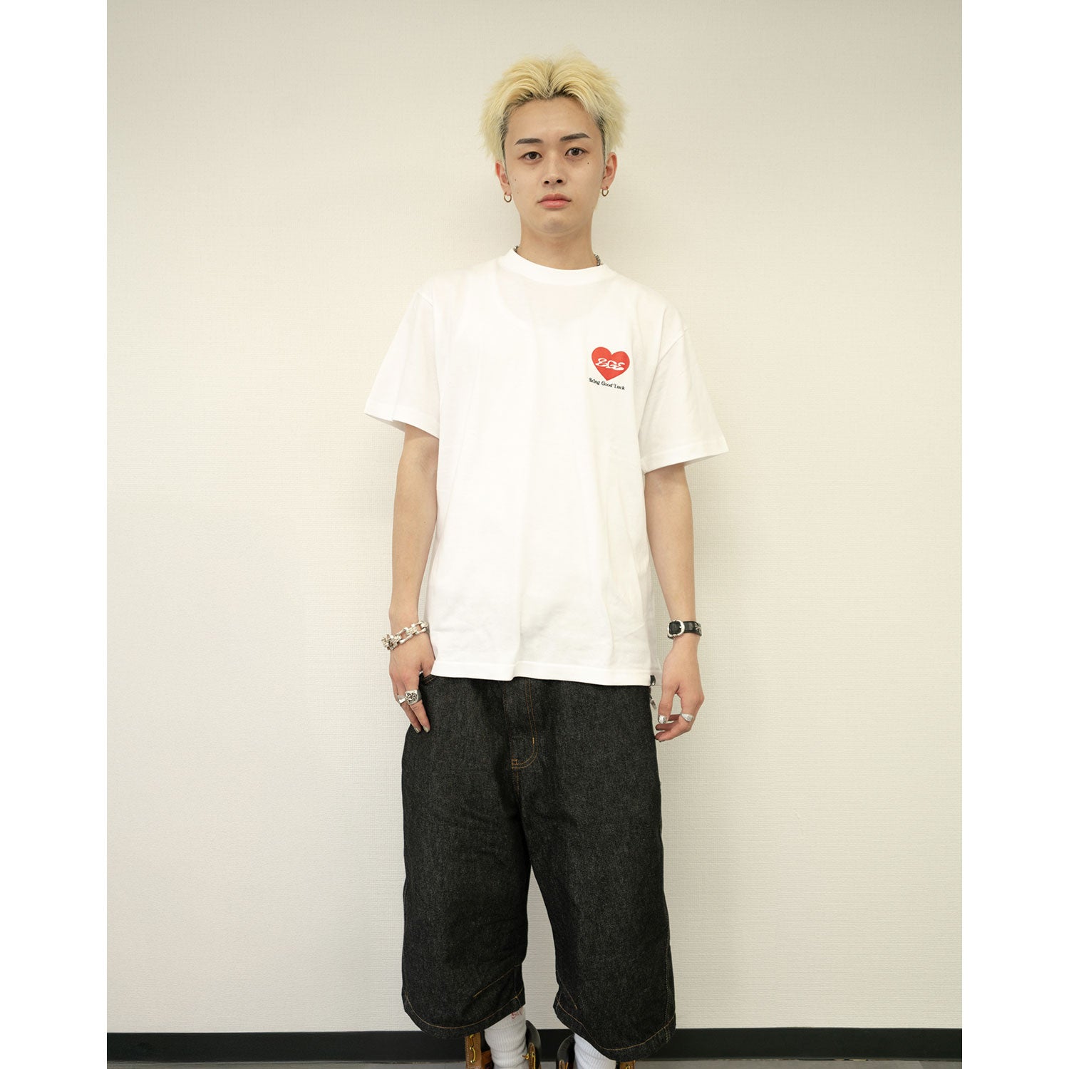 BIG HEART LOGO TEE -WHITE- – BGL ONLINE STORE