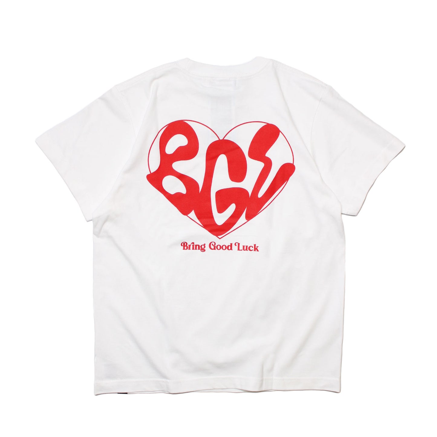 BIG HEART LOGO TEE -WHITE-