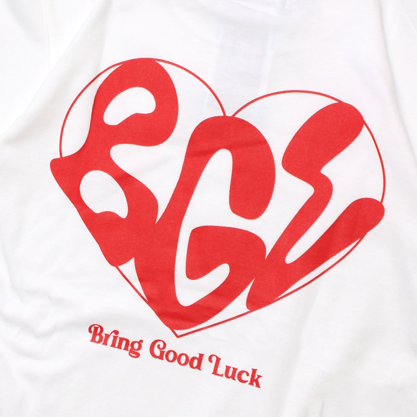 BIG HEART LOGO TEE -WHITE-