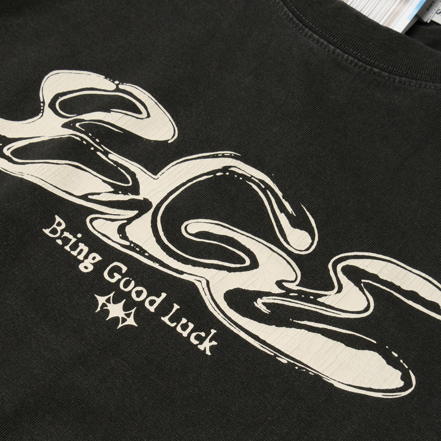 CRACK LOGO TEE -BLACK-