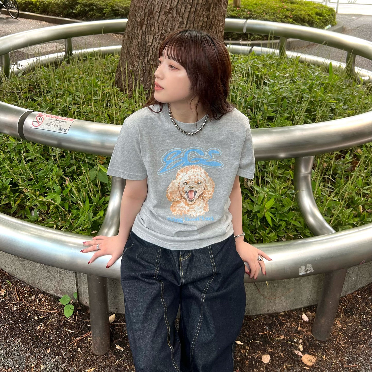 BGL DOG TEE -GREY-