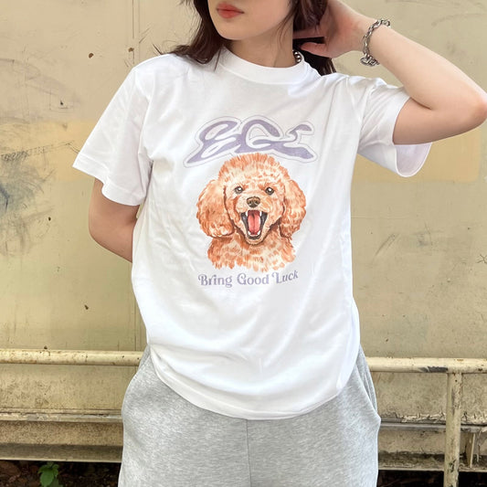 BGL DOG TEE -WHITE-