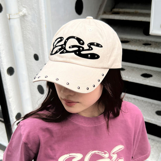 STUDS LOGO CAP -BEIGE-