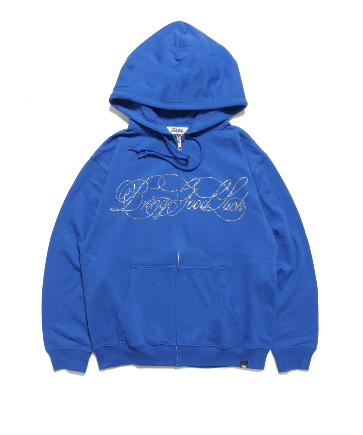 SCRIPT LOGO ZIP PARKA -BLUE-