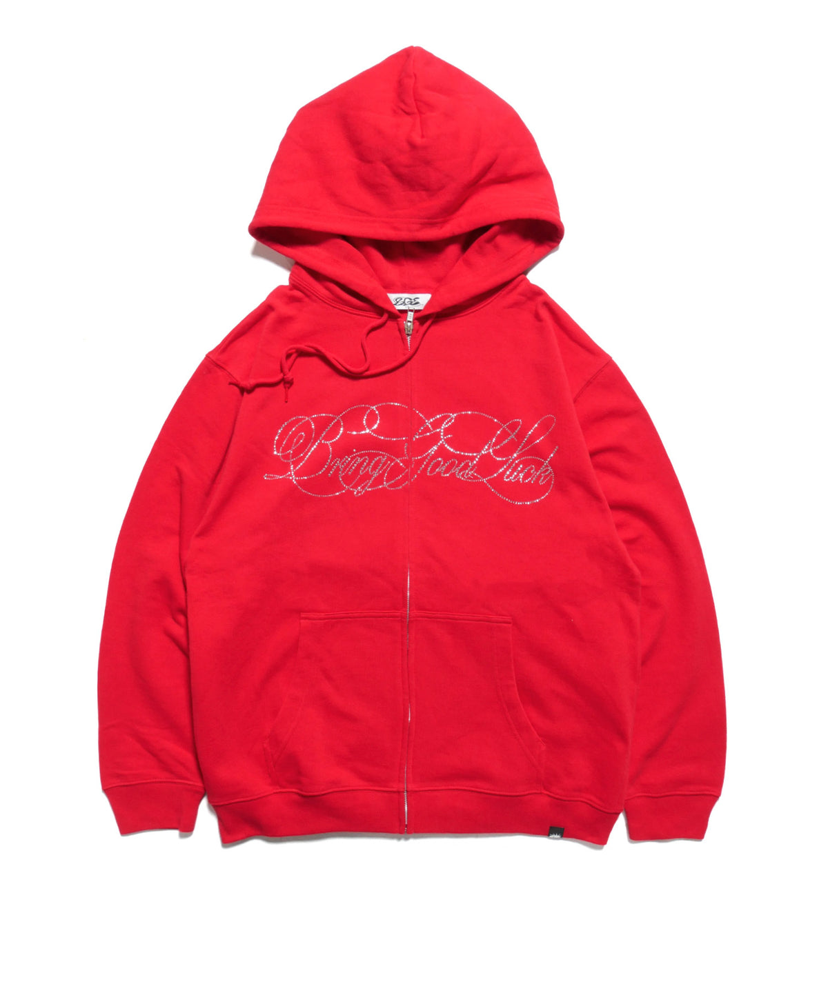 SCRIPT LOGO ZIP PARKA -RED-