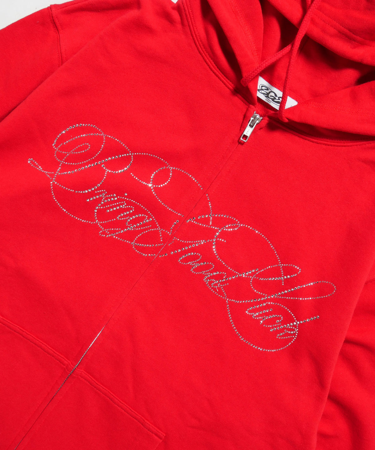 SCRIPT LOGO ZIP PARKA -RED-