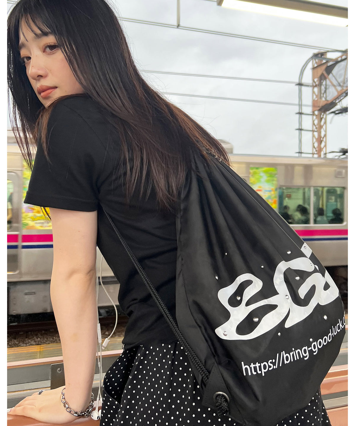 LOGO KNAPSACK -BLACK-
