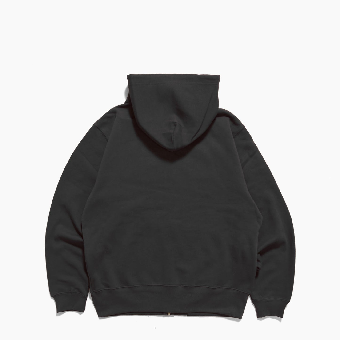 LEOPARD STUDS ZIP PARKA -BLACK-