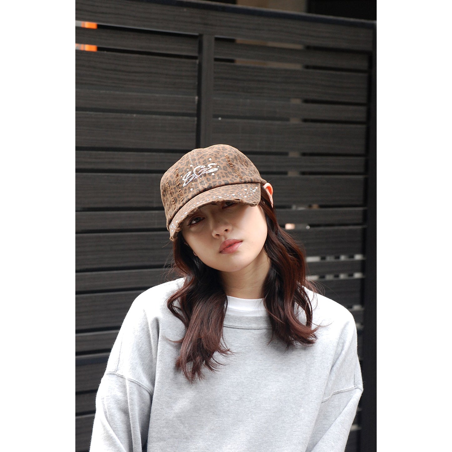 LEOPARD CAP -KHAKI-
