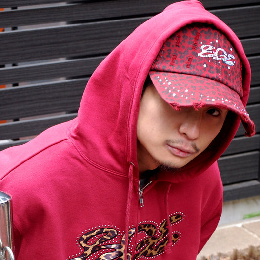 LEOPARD CAP -RED-
