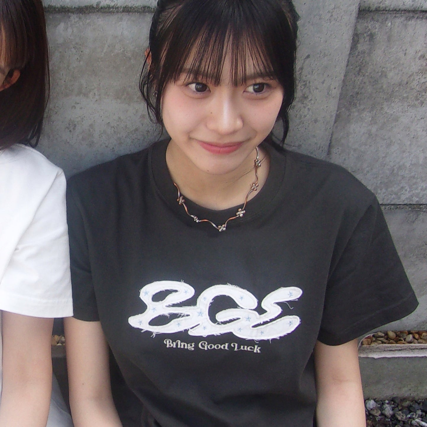 RAW EDGE LOGO TEE -CHARCOAL-