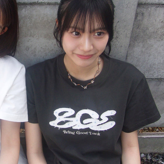 RAW EDGE LOGO TEE -CHARCOAL-