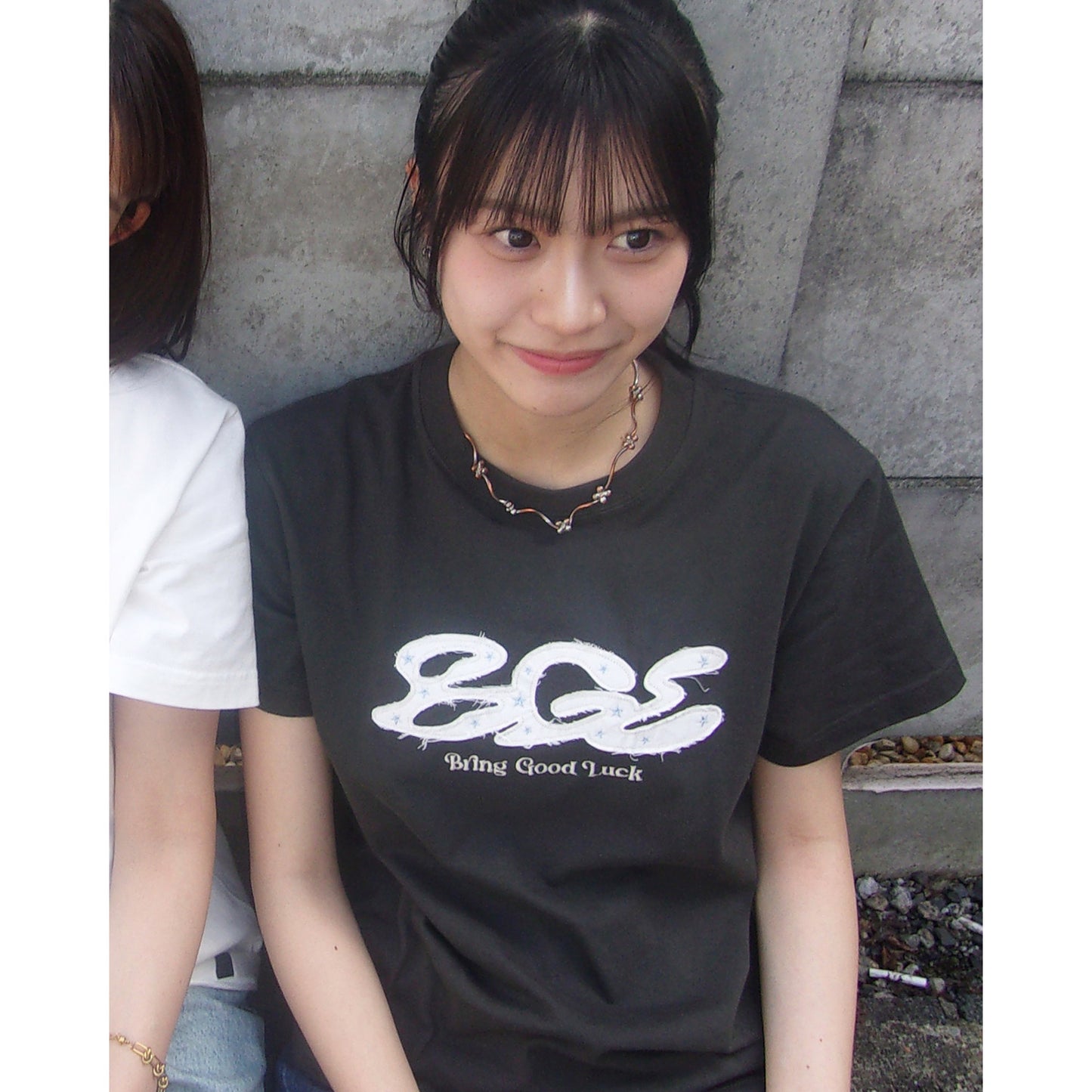RAW EDGE LOGO TEE -CHARCOAL-