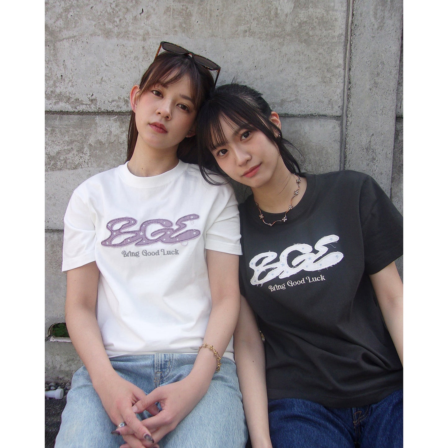 RAW EDGE LOGO TEE -CHARCOAL-