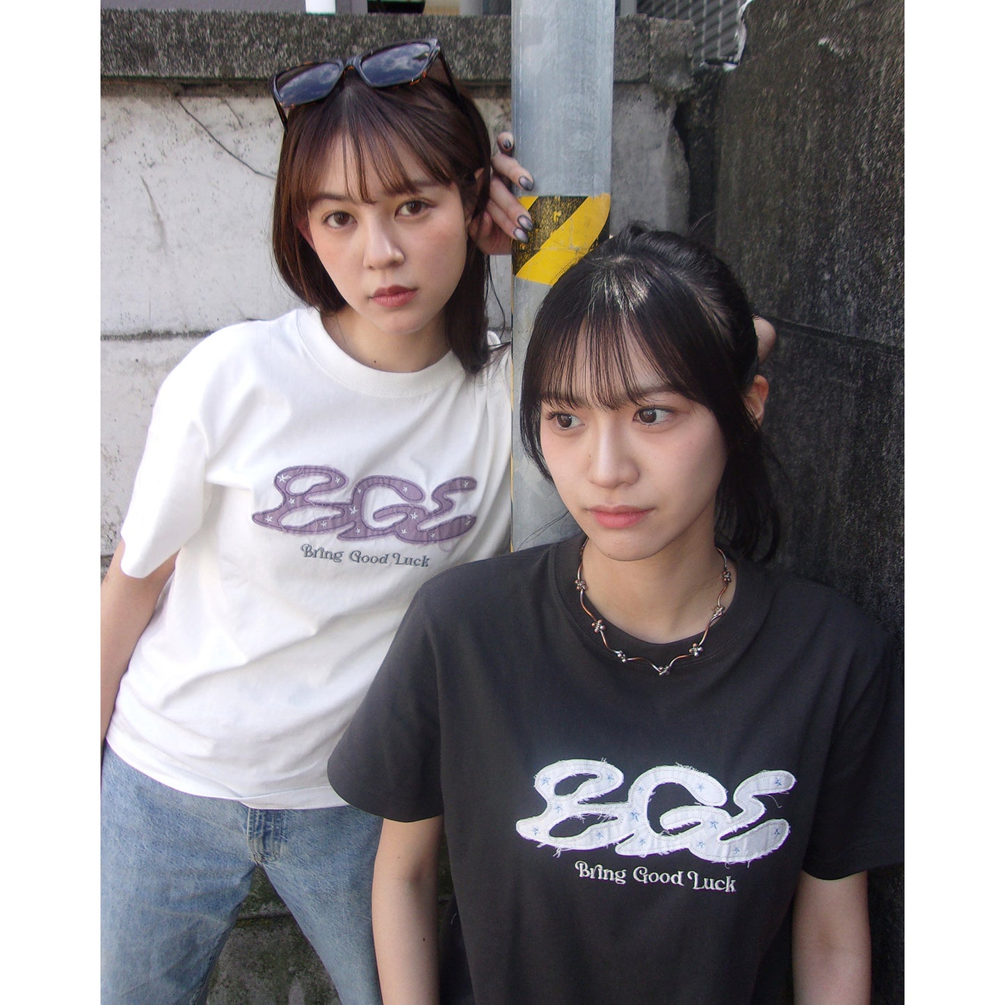 RAW EDGE LOGO TEE -CHARCOAL-