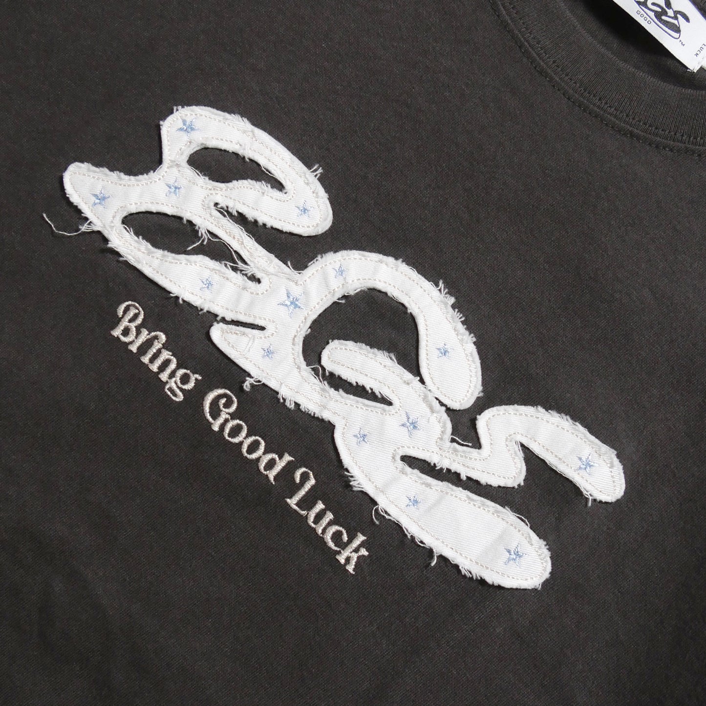 RAW EDGE LOGO TEE -CHARCOAL-