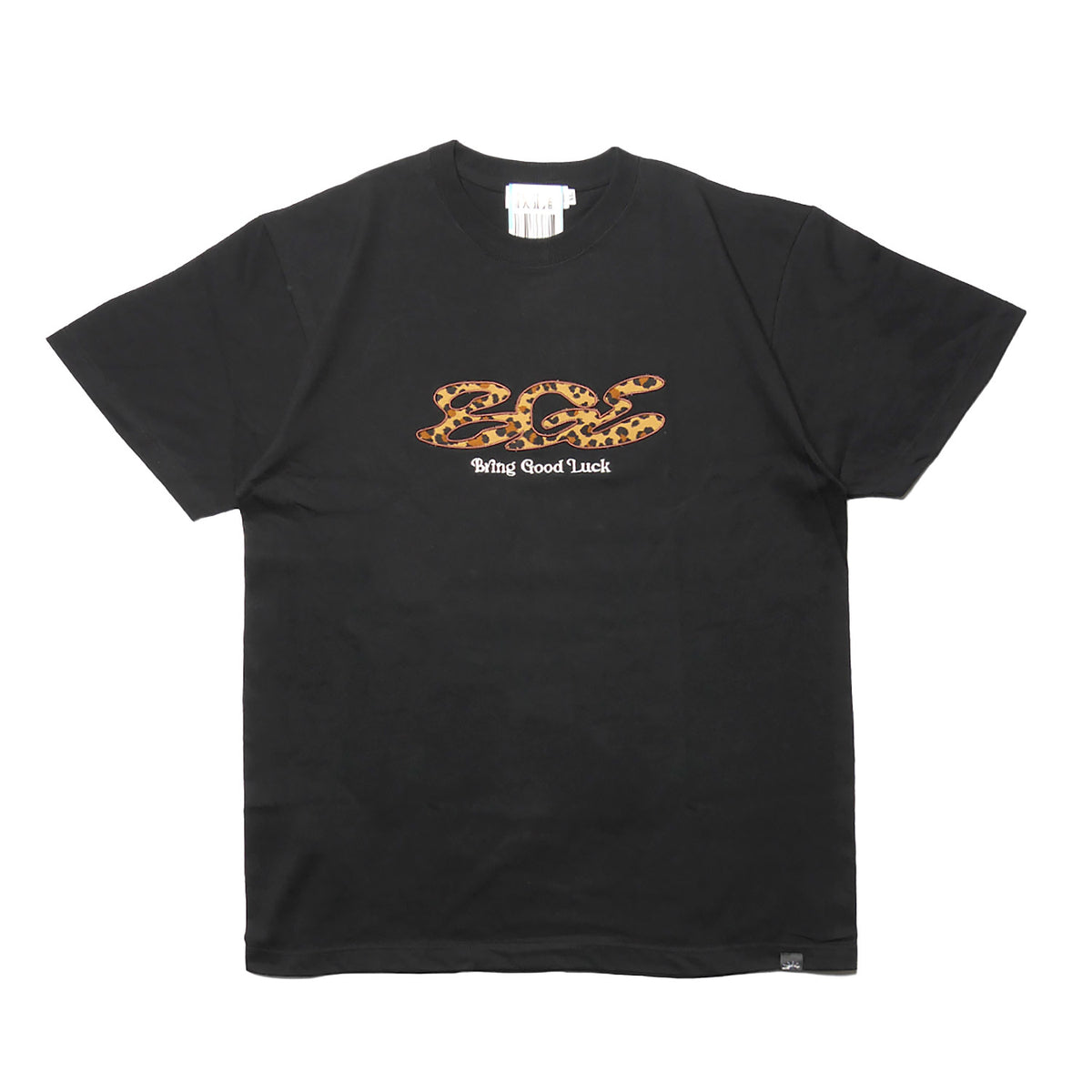 LEOPARD LOGO TEE -BLACK-