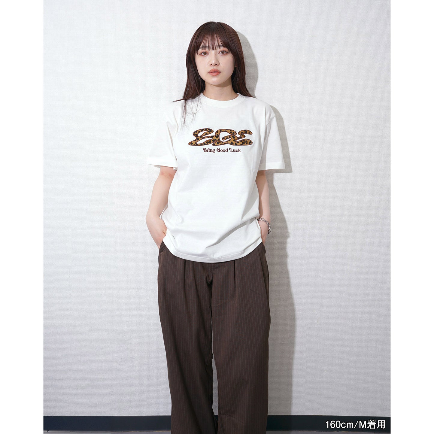 LEOPARD LOGO TEE -OFF WHITE-