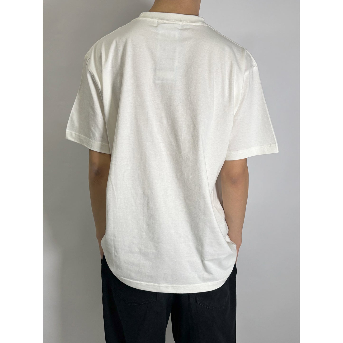 LEOPARD LOGO TEE -OFF WHITE-