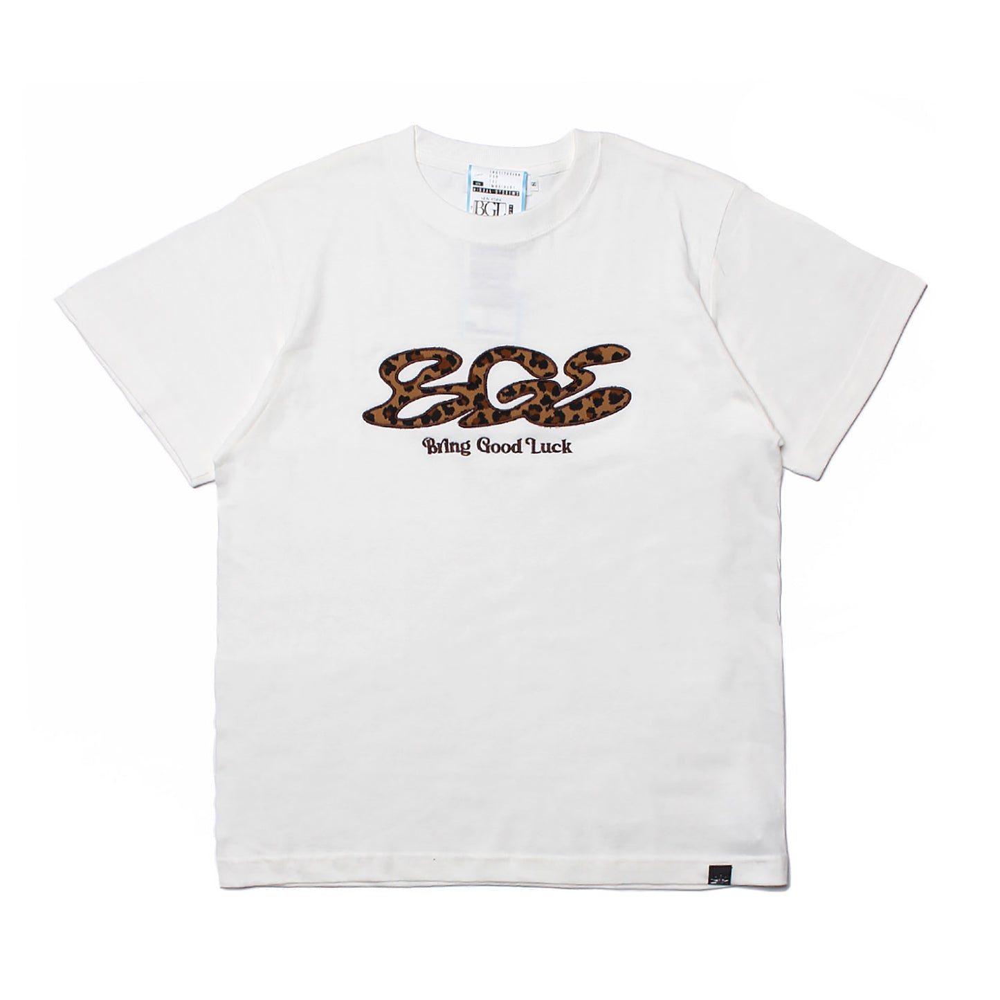 LEOPARD LOGO TEE -OFF WHITE-
