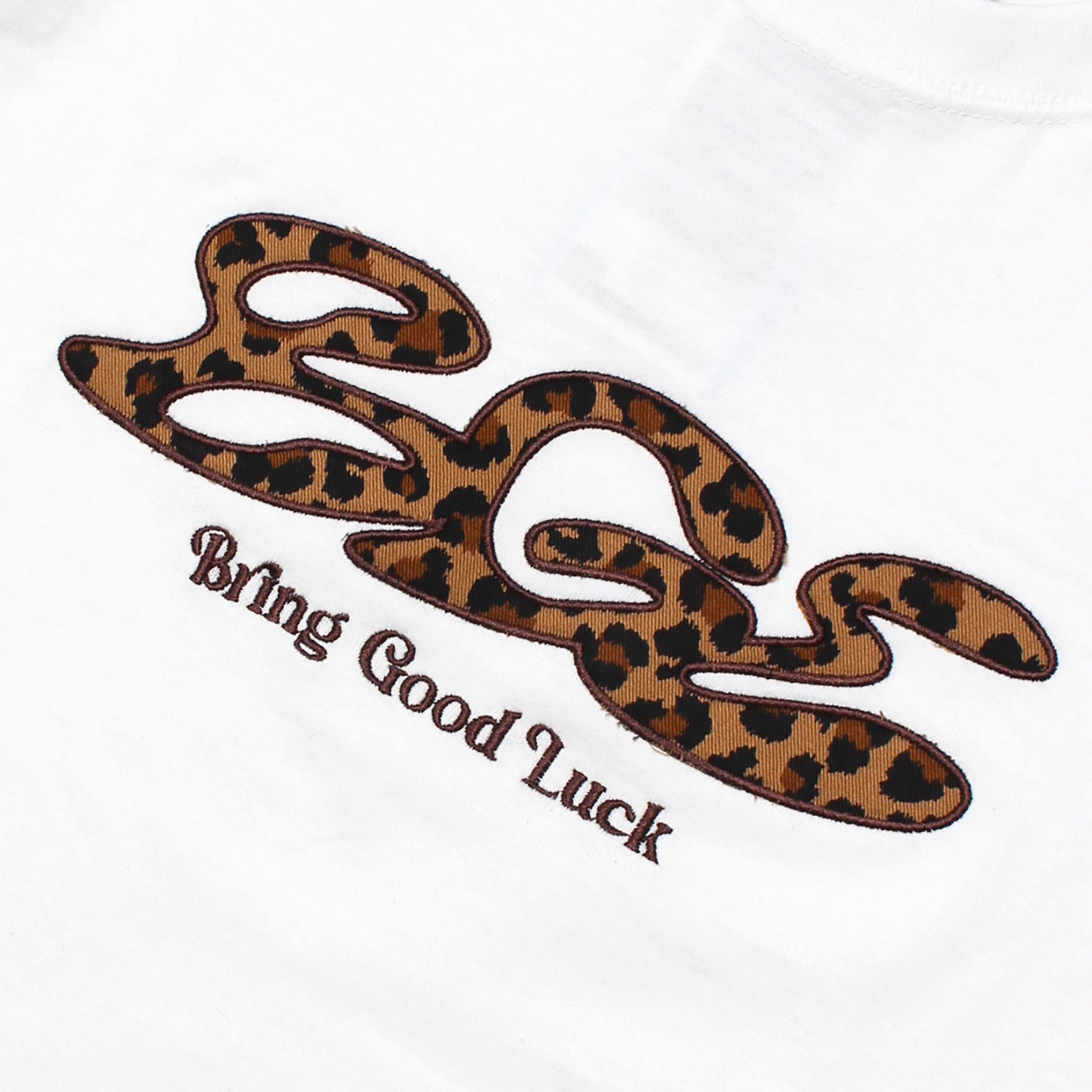 LEOPARD LOGO TEE -OFF WHITE-