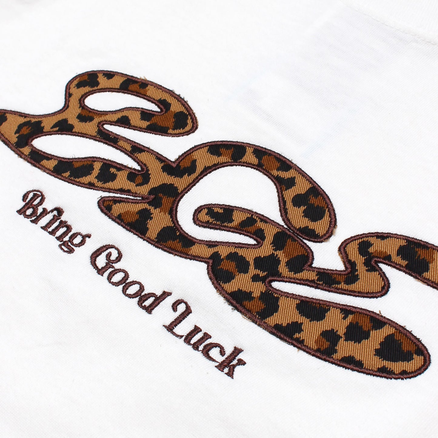 LEOPARD LOGO TEE -OFF WHITE-