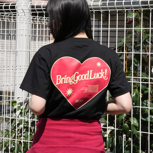 RETRO HEART TEE -BLACK-