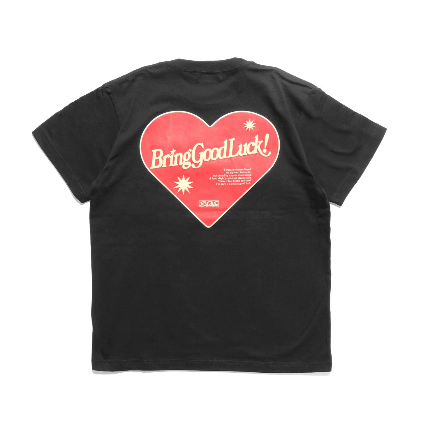 RETRO HEART TEE -BLACK-