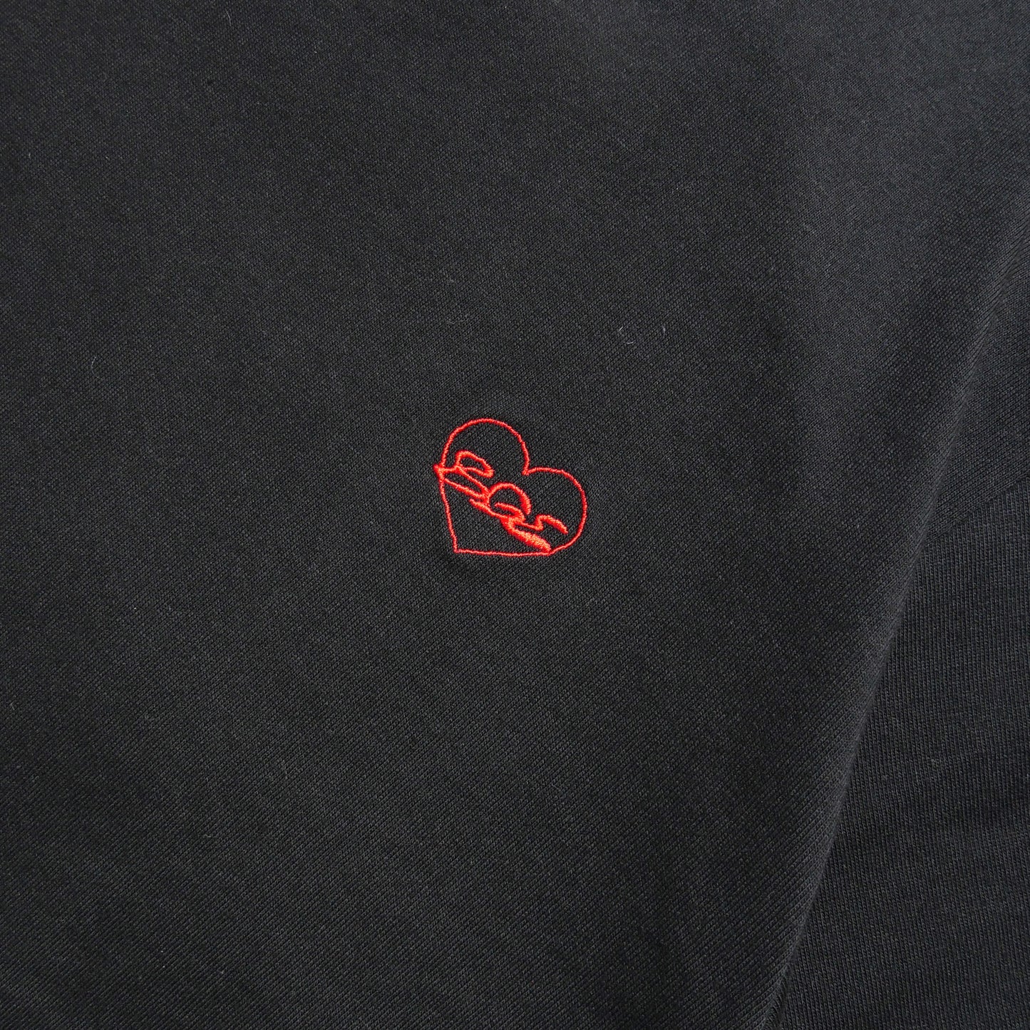 RETRO HEART TEE -BLACK-