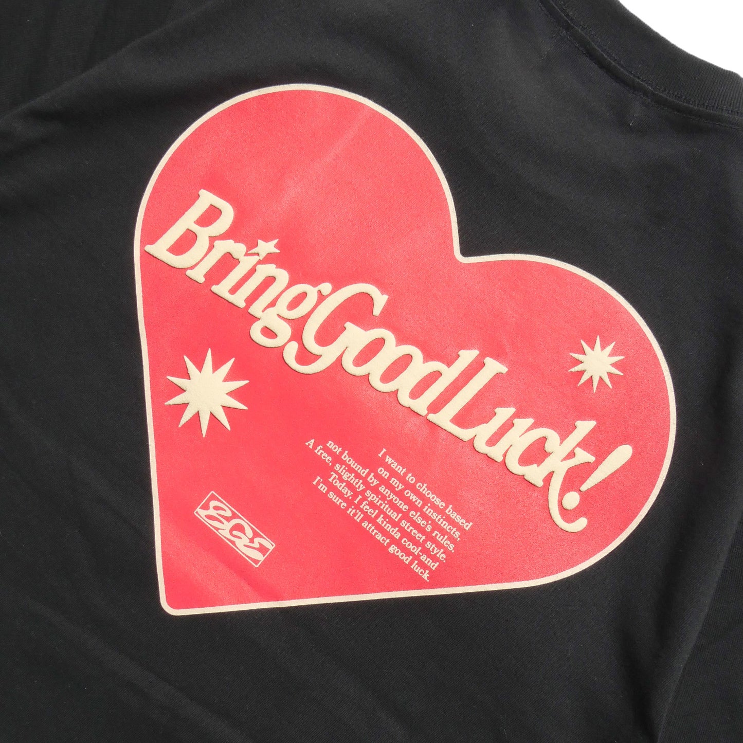 RETRO HEART TEE -BLACK-
