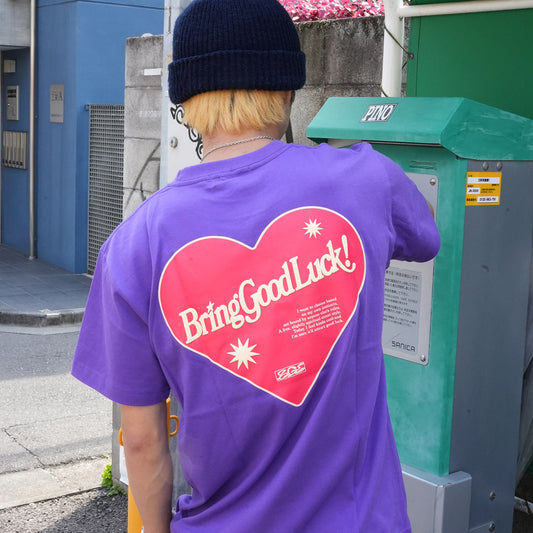 RETRO HEART TEE -PURPLE-