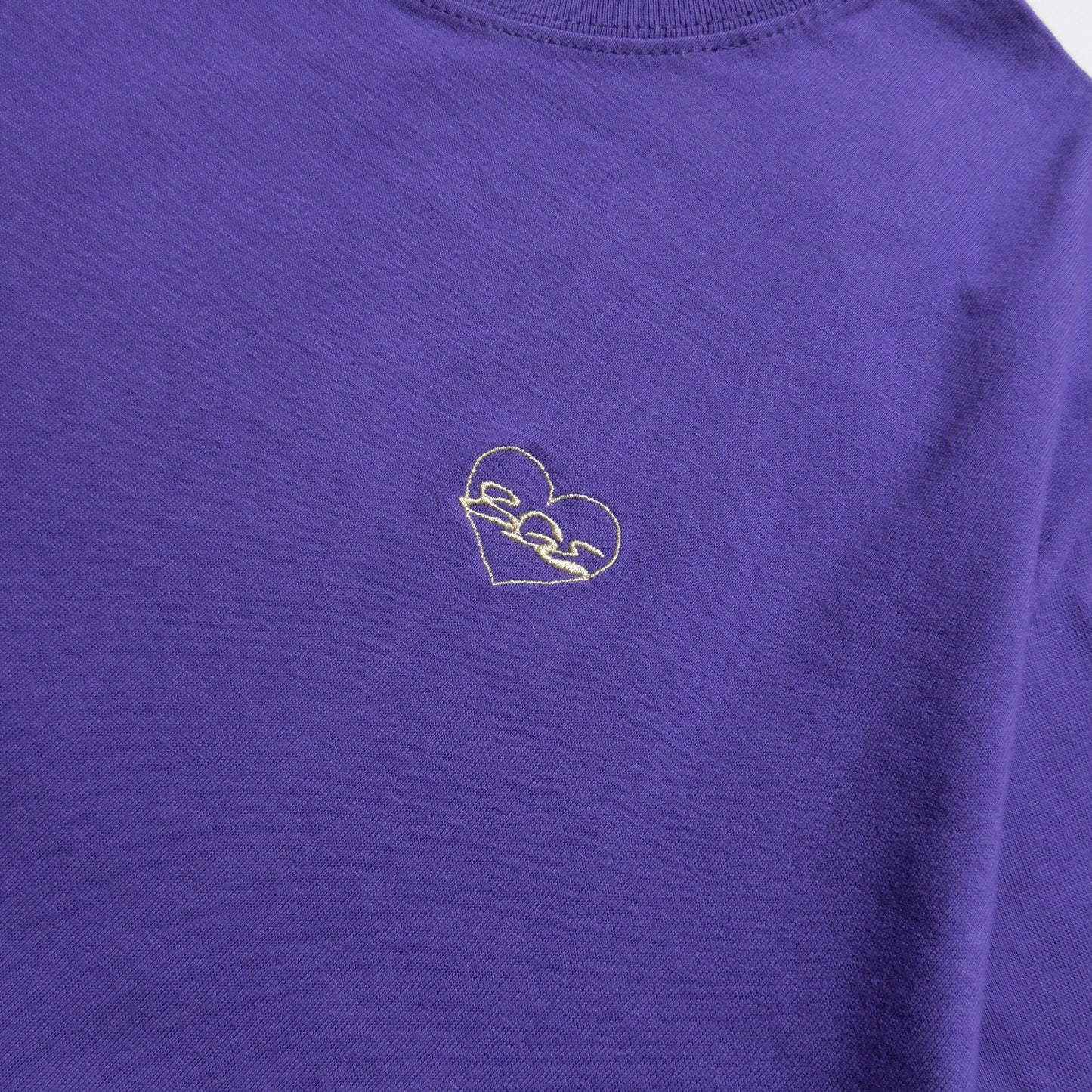 RETRO HEART TEE -PURPLE-