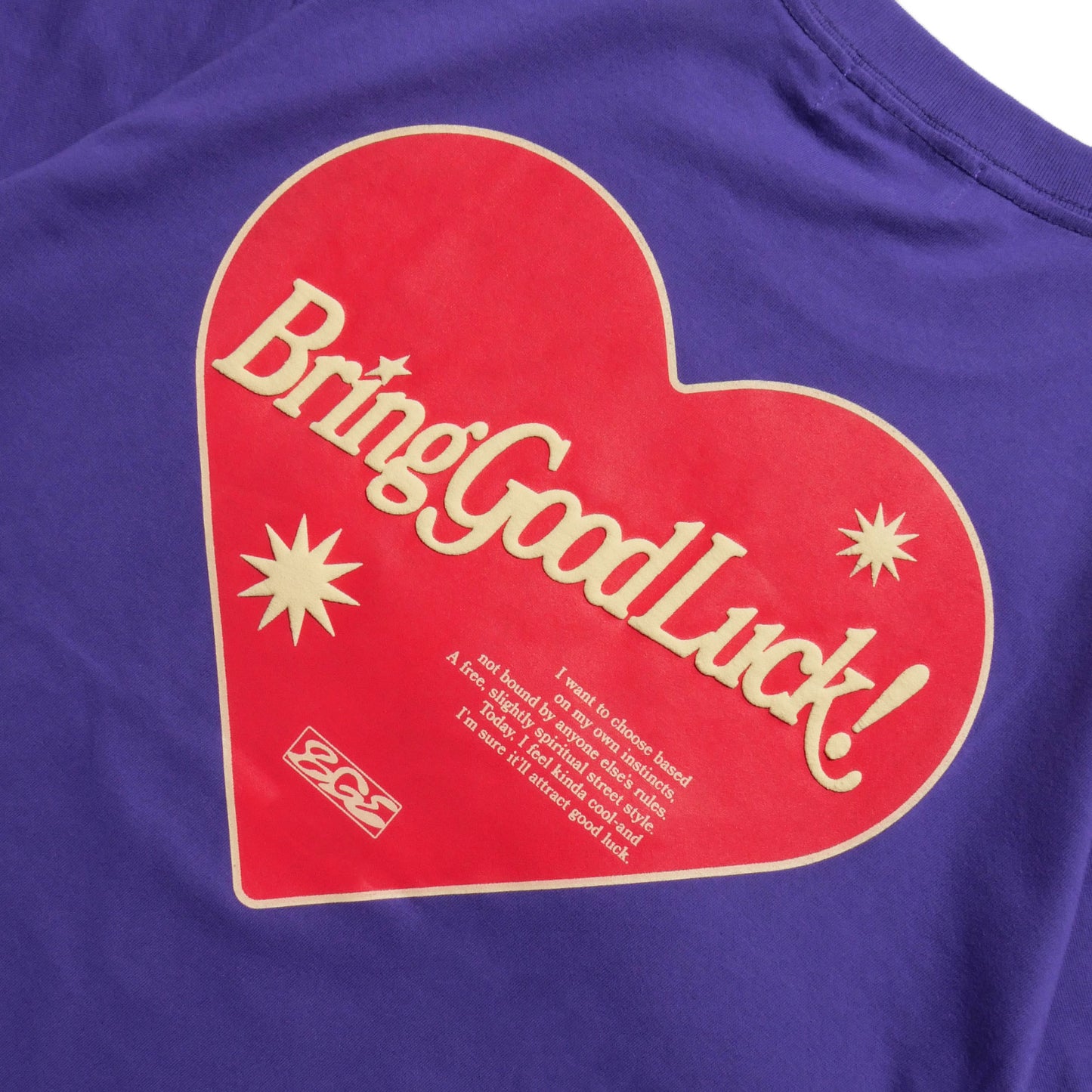 RETRO HEART TEE -PURPLE-