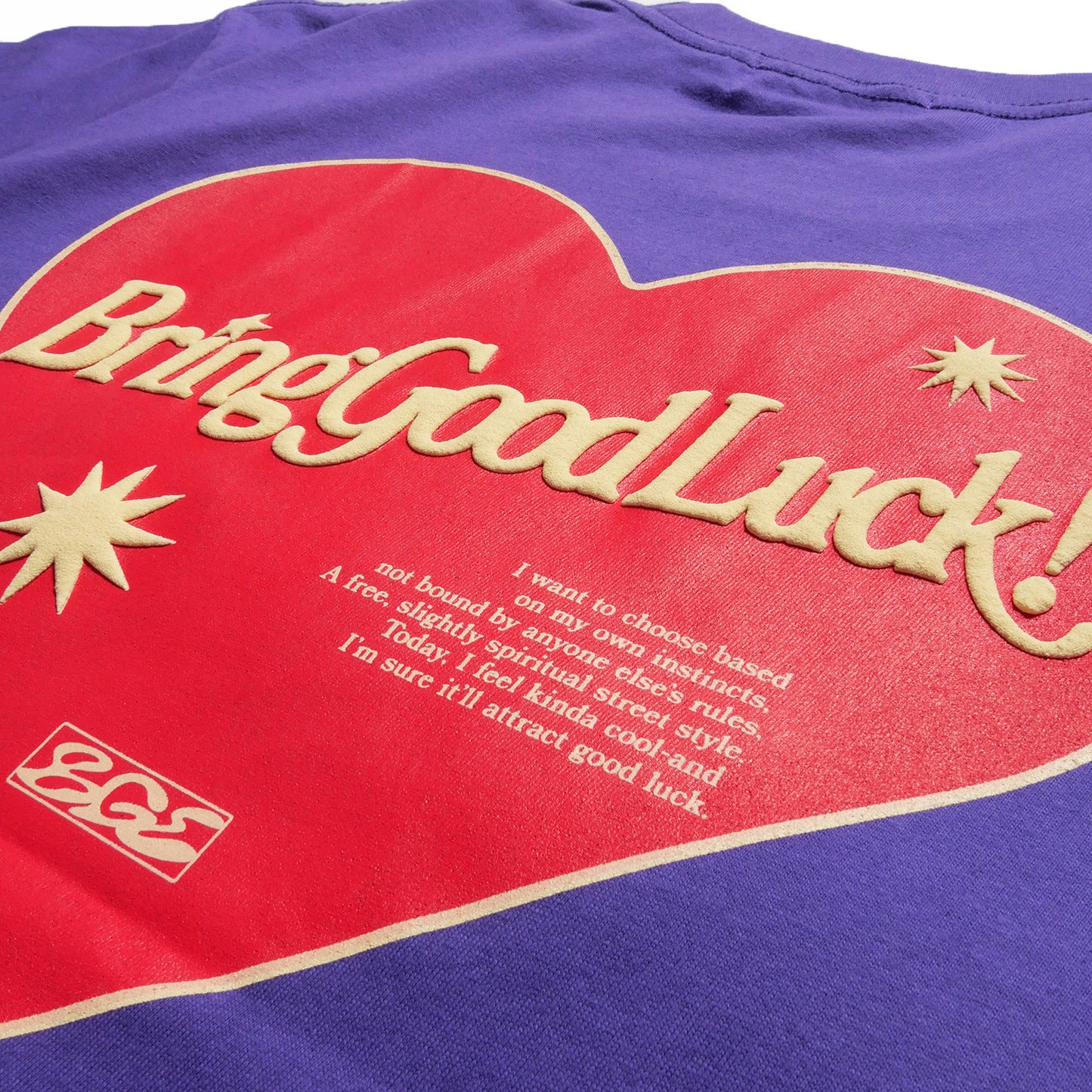 RETRO HEART TEE -PURPLE-