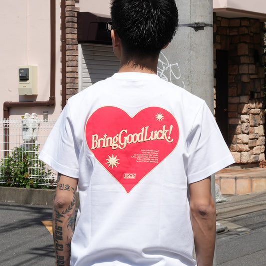 RETRO HEART TEE -WHITE-