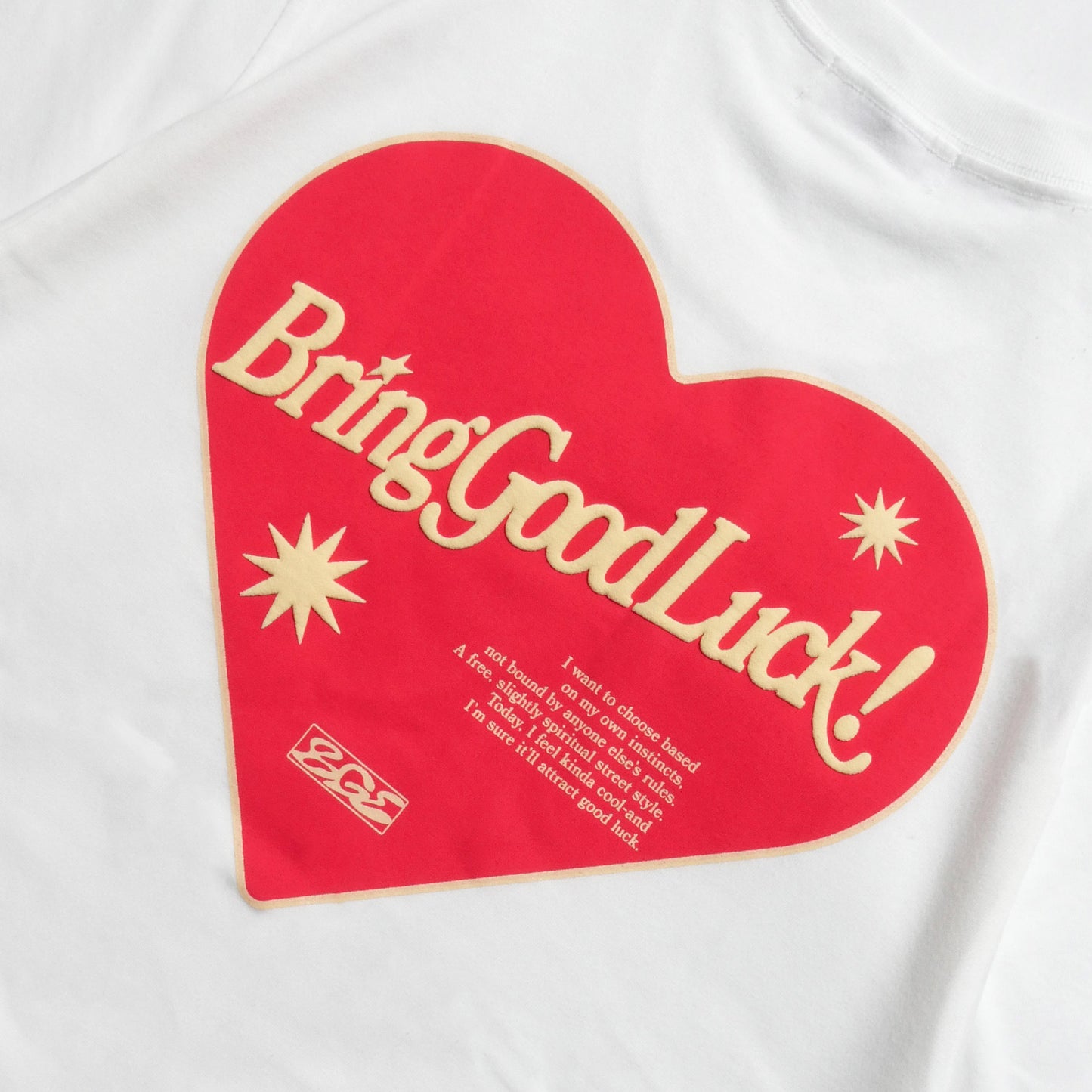 RETRO HEART TEE -WHITE-