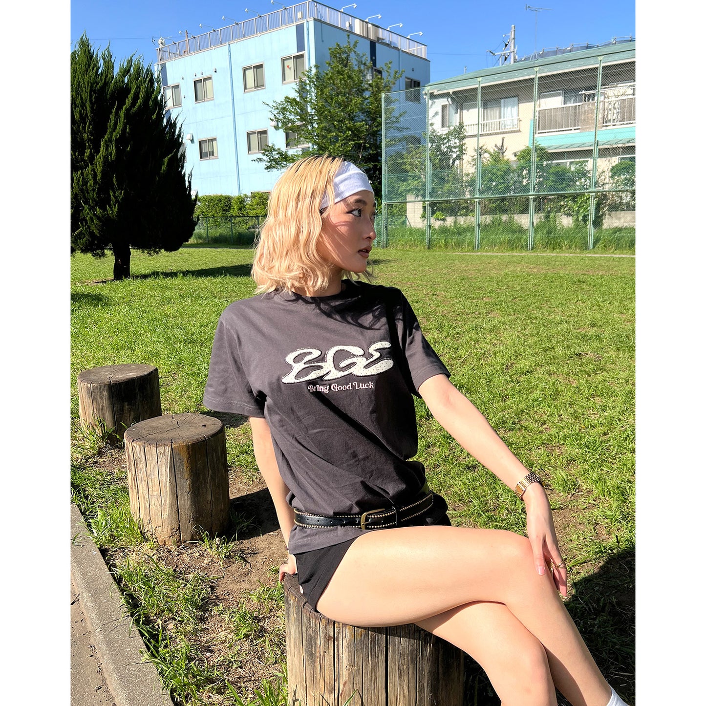 DOT LOGO TEE -BLACK 2-