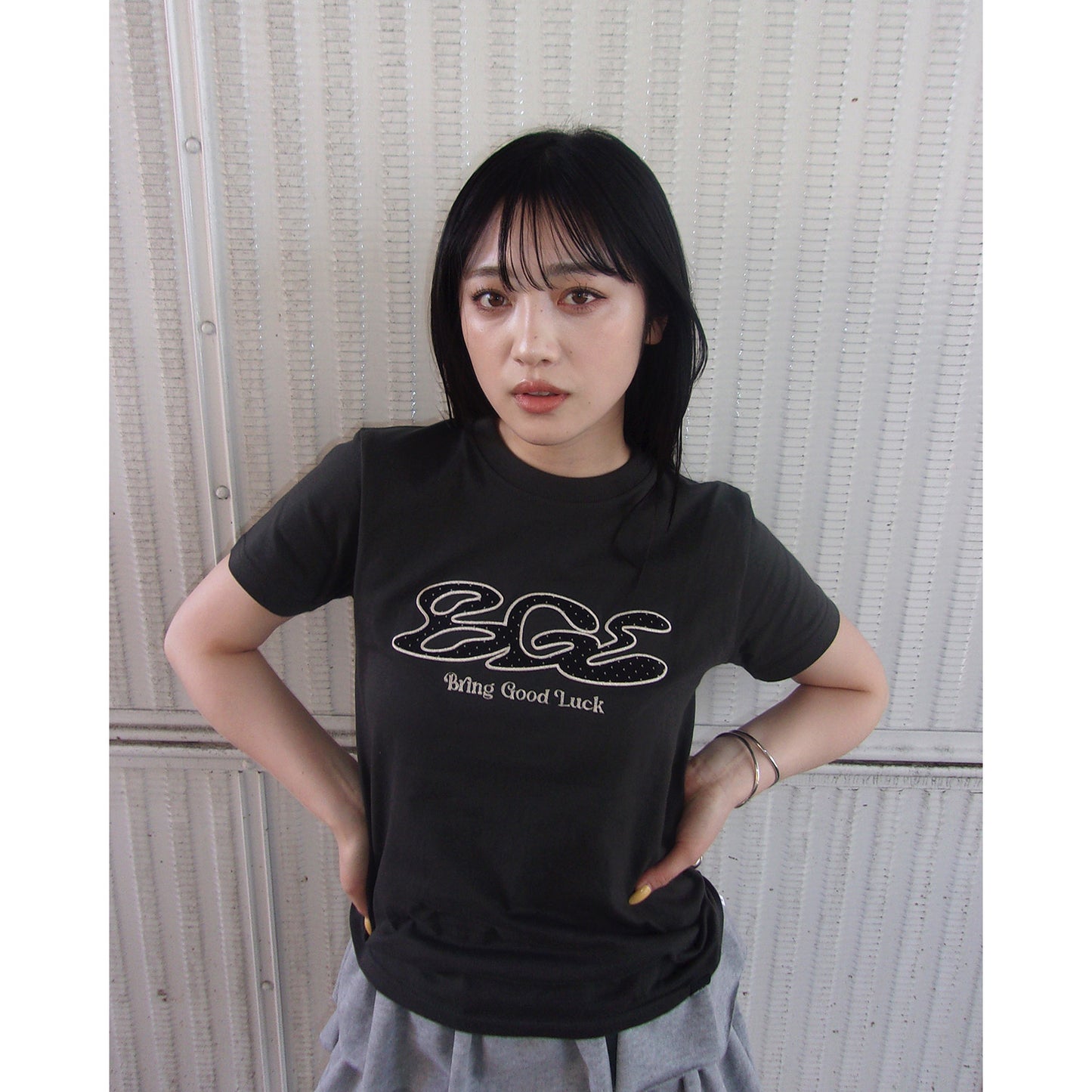DOT LOGO TEE -BLACK-