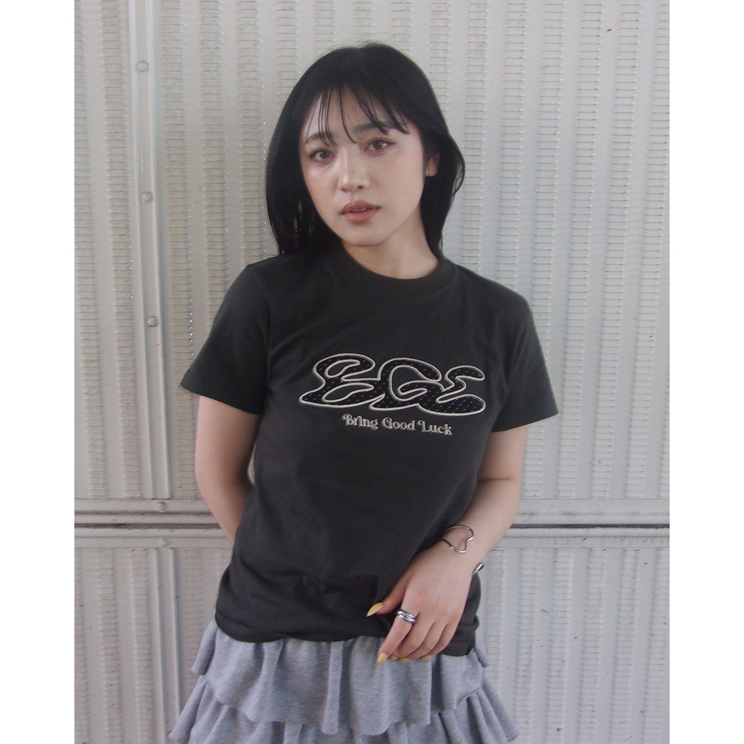 DOT LOGO TEE -BLACK-