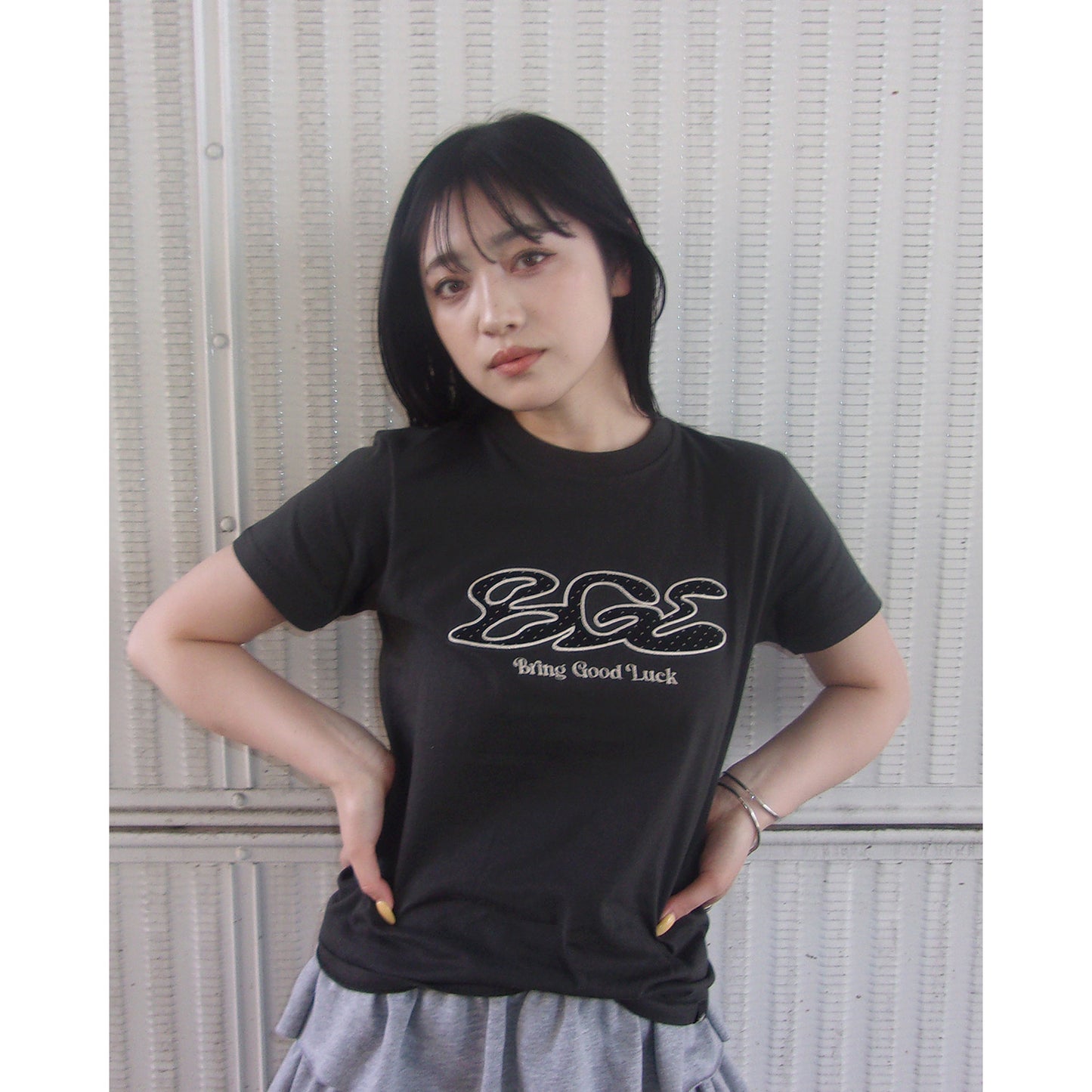 DOT LOGO TEE -BLACK-