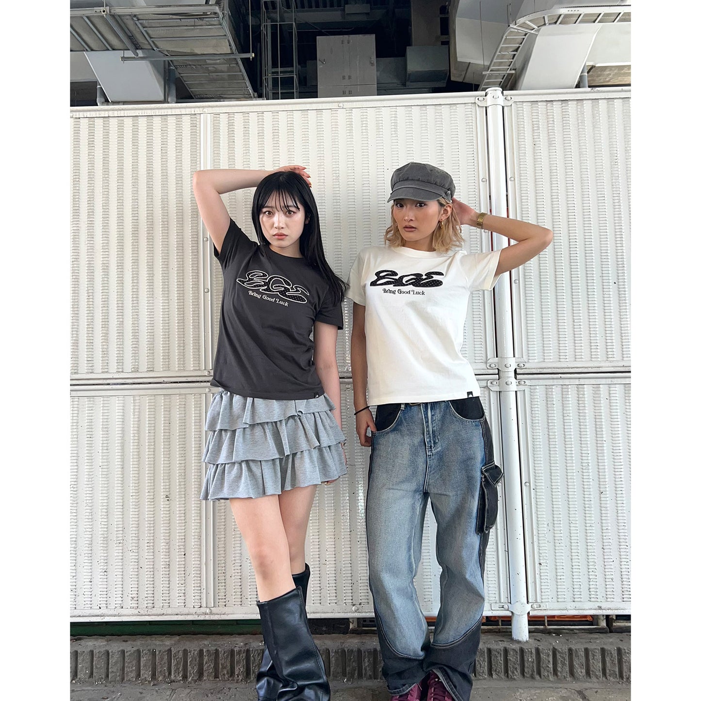 DOT LOGO TEE -BLACK-