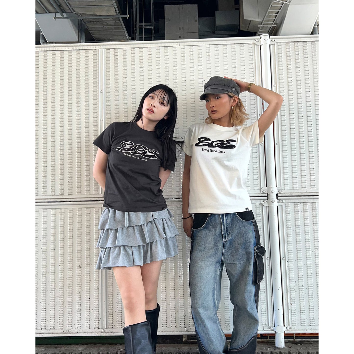 DOT LOGO TEE -BLACK-