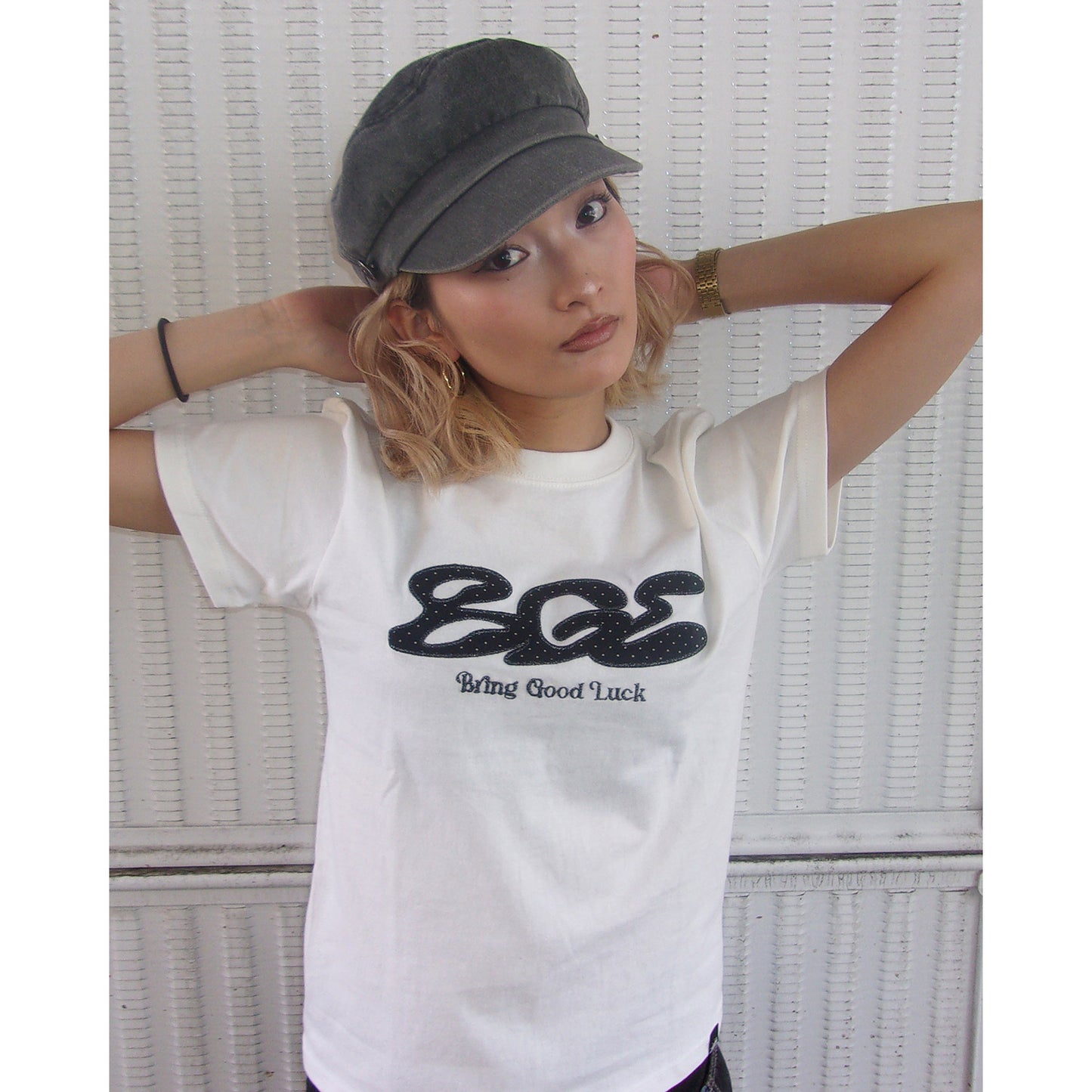 DOT LOGO TEE -WHITE-